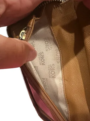 Michael Kors Jet Set Continental Wallet MK Signature Black Brown thumbnail 5
