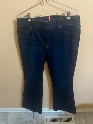 Spanx Midnight Shade Pull-On Flare Jeans XL thumbnail 3