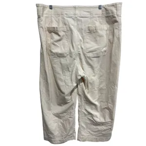 Maeve The Colette Cropped Wide Leg Corduroy Pants Women’s 20W Cream thumbnail 3