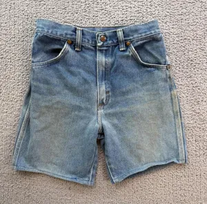 Vintage USA Made Wrangler Denim Jean Shorts Womens 25 High Rise Light Wash Mom thumbnail 1