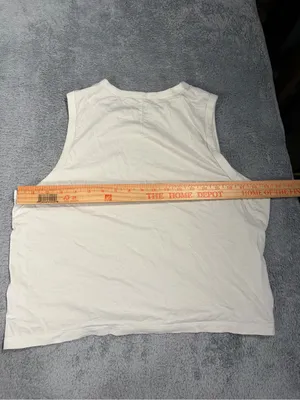 Lululemon White Sleeveless Tank Top workout thumbnail 9