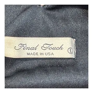 Final Touch Floral Velvet Dress Womens Large Black Halter Neck‎ Mini Shift USA thumbnail 6