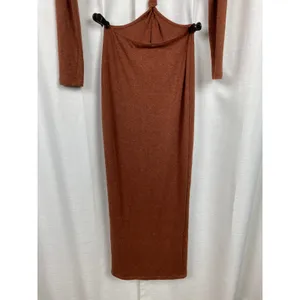 Princess Polly Brown Luca Long Sleeve Maxi Dress Sz.US6 NWT thumbnail 12
