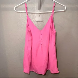Lilly Pulitzer Pink Fitted Buttoned Camisole thumbnail 2