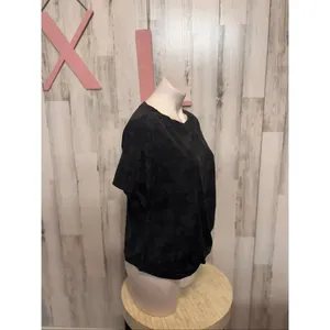 LegEnd Active Black Camo Short Sleeve Athletic Top Women’s XL Stretch Tee NWT thumbnail 6