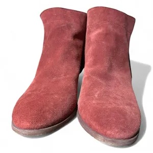 Sam Edelman Packer Women Size 8 Burgundy Suede Ankle Boots Western Booties thumbnail 3