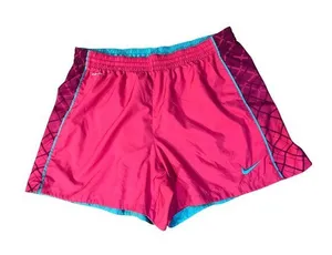 Nike Dri-Fit Shorts Womens XL Used 531774-606 Pink Turquoise thumbnail 1