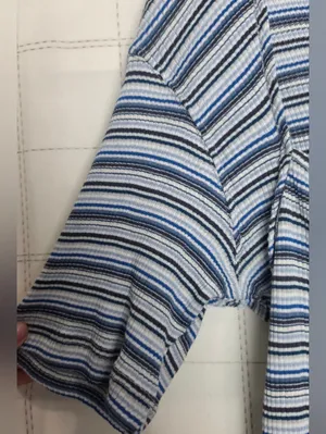 Free People Striped Wild Square Neck Retro Inspired Tee thumbnail 7