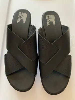Womens Cameron platform slides sandals. 10 thumbnail 1