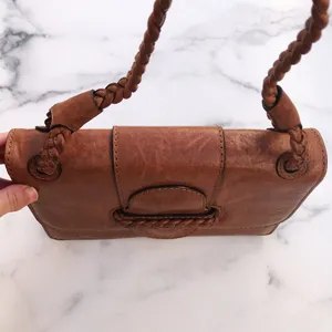 Valentino women’s Histoire braided brown leather shoulder bag thumbnail 11