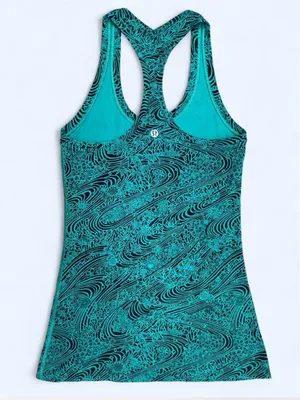 Lululemon Cool Racerback II Tank Top in Kitakami Viridian Yoga Pilates Gym XS/S thumbnail 3
