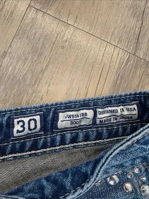 Miss Me Flap Pocket Jeans Blue JW5141BB Boot Size W30 L34 thumbnail 6