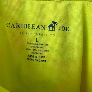 Caribbean Joe L Yellow One Piece‎ Swimsuit Floral Tropical Ruched Swimwear thumbnail 4