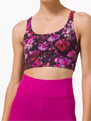 Lululemon energy longline bra size 8 thumbnail 1