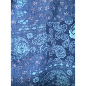 Tribal Jeans Paisley Patchwork Pants Women's 8 Boho Hippie Wide Leg Raw Hem‎ thumbnail 7