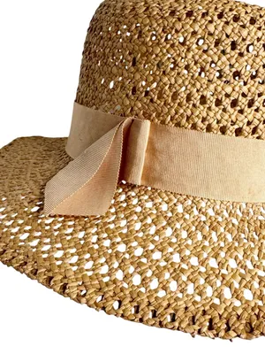 Betmar Straw Paper Sun Hat Tan thumbnail 2