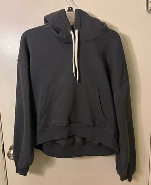 GAP Women's Charcoal Hoodie Sweater thumbnail 1