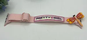 Pink and Pretty Girl Apple Watch Bands Small 42/44MM thumbnail 1