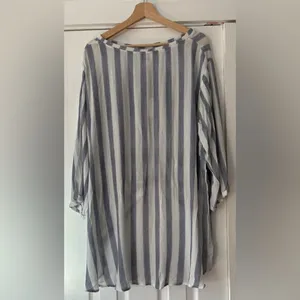Hayden‎ Los Angeles Striped Lightweight Blue and White Women's Top Size 1XL NWT thumbnail 2