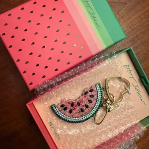 Betsey Johnson Watermelon Bag Charm / Keychain NIB thumbnail 2
