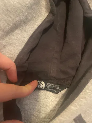 Grey North Face Logo sweatshirt thumbnail 3