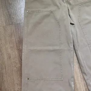 Loft Women's Tan Brown Canvas Wide Leg Utility Pants Size 4‎ thumbnail 5