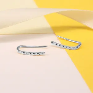 NEW Silver Round Bead Ear Climbers‎ | 18kgp S925 thumbnail 4