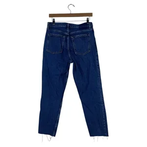Abercrombie & Fitch Curve Love The Mom High Rise Denim Jeans Raw Hem Size 28/6 thumbnail 4