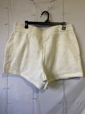 Women’s Cream Drawstring Casual Lounge Shorts Size L thumbnail 4