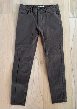 Zara Olive Brown Pants Size 32 thumbnail 1