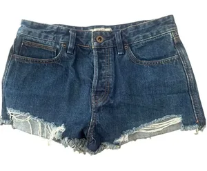 Free People Jean shorts size 26 western vacation summer cut off thumbnail 1