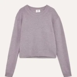 Aritzia Wilfred Aubri sweater, Alpaca yarn Soft Lilac Crew Neck size Medium thumbnail 4