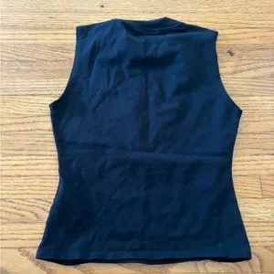 Guess High Neck Black Sleeveless Top thumbnail 3