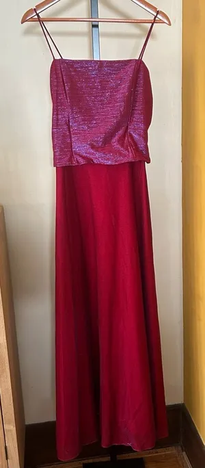 Vintage 90s Y2K Betsy‎ & Adam by Jaslene Dress Formal Prom Metallic Pink Size 8 thumbnail 1