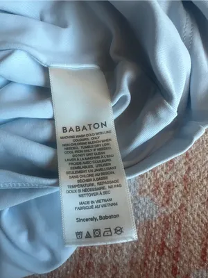 Aritzia Babaton Contour Squareneck Mini Dress glimmer light blue XS style 83055 thumbnail 4
