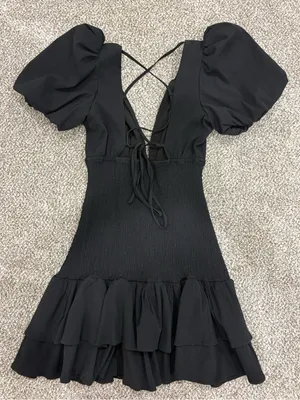 HELLO MOLLY LA DEVOTEE DRESS BLACK thumbnail 6