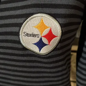 National Football League Pittsburgh Steelers women’s long sleeve crew neck striped tee size M thumbnail 5