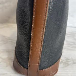 Vtg Dooney and Bourke Large Hobo‎ Black Leather Bag shoulder Purse thumbnail 6