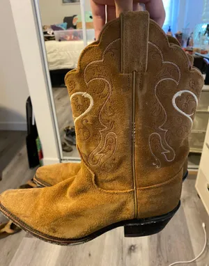 Cowgirl Boots Brown Size 8 thumbnail 1