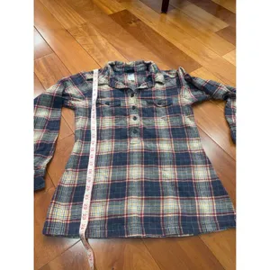 Patagonia Womens Organic Cotton Plaid Flannel Tunic Shirt‎ Blue Red Yellow 4 thumbnail 5