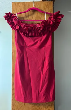 Mini Hello Molly Dress Dark Red  thumbnail 1
