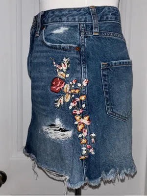 Abercrombie & Fitch Embroidered Skirt thumbnail 4