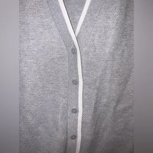 Aerie Offline Gray Knit Sweater Vest‎ Button Front Small | NWT thumbnail 5