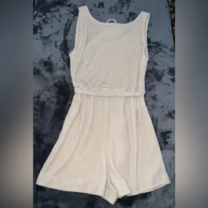 Princess Polly Callie Playsuit in Beige Size 10 New with tag thumbnail 6