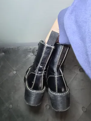 Black Grunge Platform Combat Boots 6M Madden Girl Punk Modern thumbnail 7