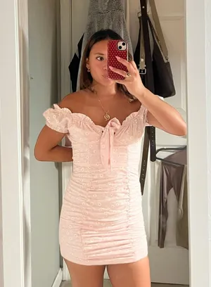 Princess Polly Floral Light Pink Dress thumbnail 1