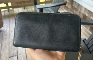 Tory Burch Leather Wallet Black thumbnail 2