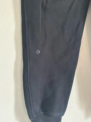 Lululemon Scuba High-Rise Jogger Black Cotton Fleece Sweatpants Size 0 W-27 thumbnail 6