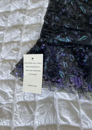 For Love & Lemons Rodin Sequin Mesh Ruched Mini Dress thumbnail 9