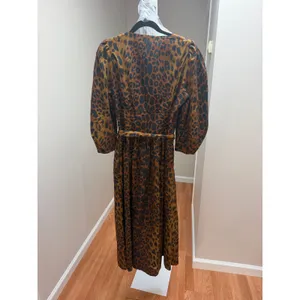 NEW Tuckernuck Leopard Graciela Belted Dress Brown Black Size 8 / Medium thumbnail 6